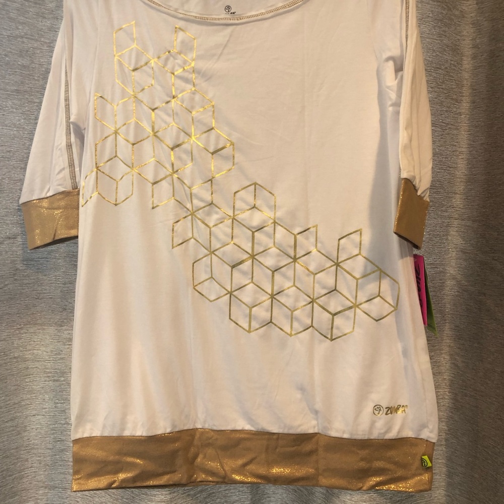 Brand new glittery zumba shirt